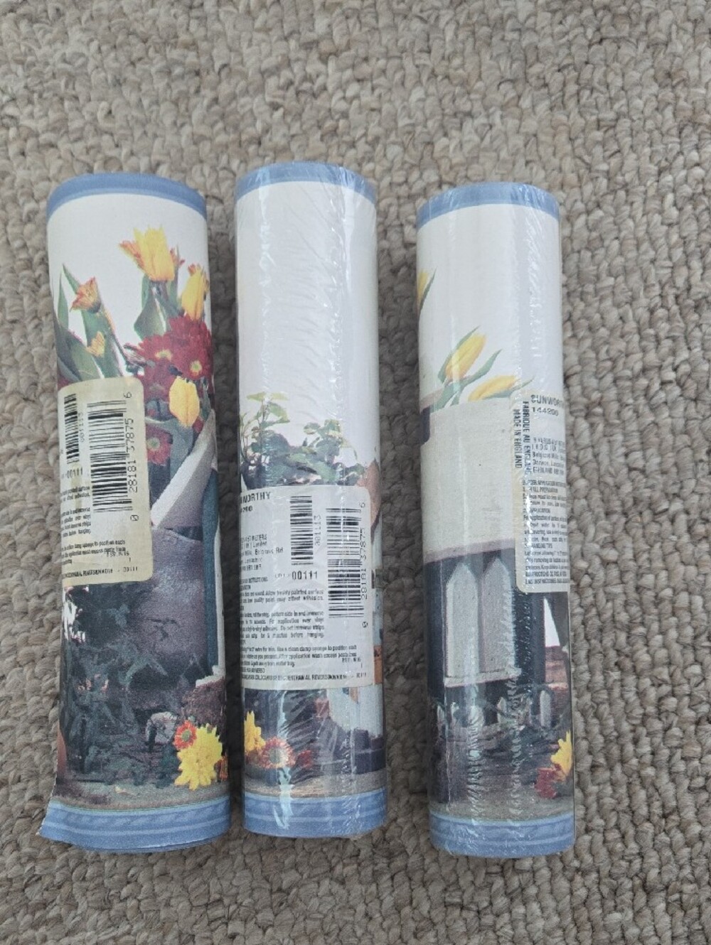 Vintage Sunworthy Birdhouse Wallpaper Border – 8‑Inch Height – Lot of 3 Rolls - Picture 7 of 11